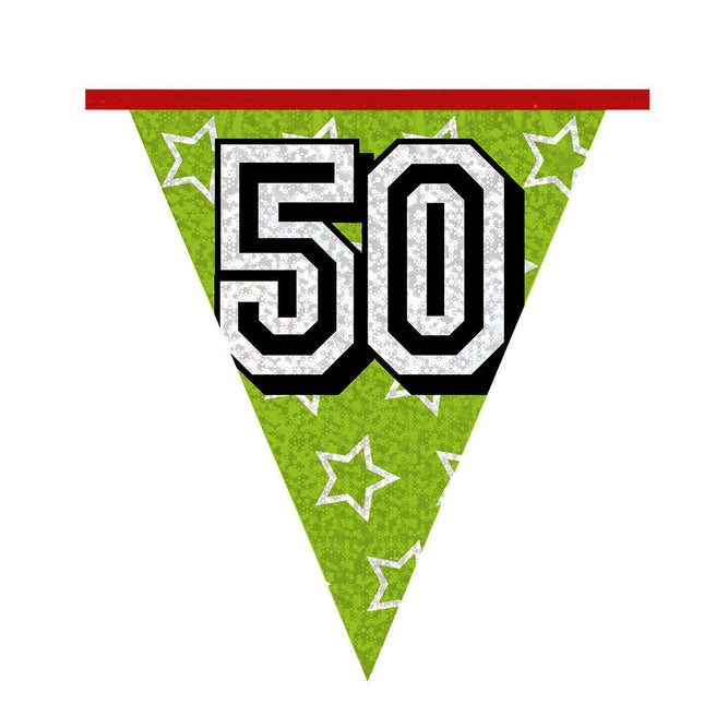 Slingers 50 Jaar Glitter 8m van Boland koop je bij Partywinkel