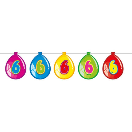 Slingers 6 Jaar Ballonnen 10m van Folat koop je bij Partywinkel