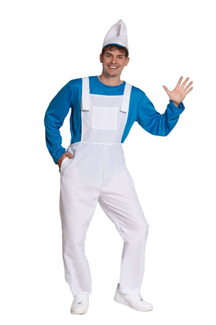 Smurfen Pak Blauw Wit Heren van Partychimp koop je bij Partywinkel