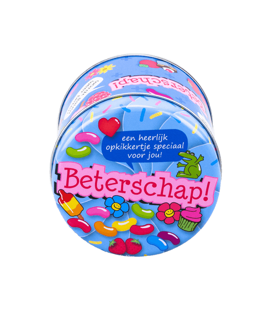 Snoepblik Beterschap 9cm van Paper Dreams koop je bij Partywinkel