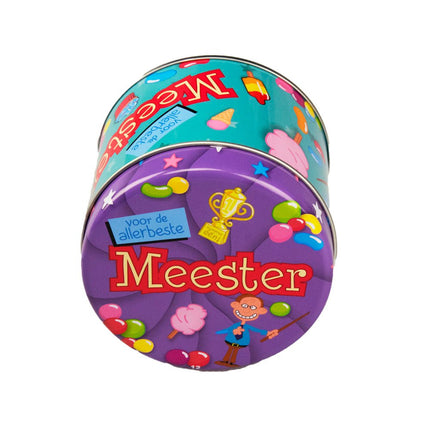 Snoepblik Meester 9cm van Paper Dreams koop je bij Partywinkel