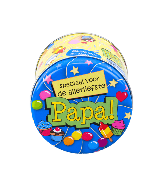 Snoepblik Papa 9cm van Paper Dreams koop je bij Partywinkel