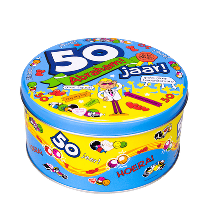 Snoeptrommel Abraham 14cm van Paper Dreams koop je bij Partywinkel