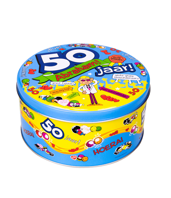 Snoeptrommel Abraham 14cm van Paper Dreams koop je bij Partywinkel