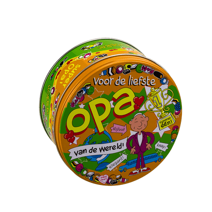 Snoeptrommel Opa 14cm van Paper Dreams koop je bij Partywinkel