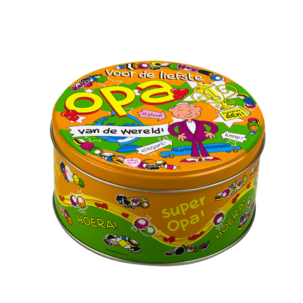 Snoeptrommel Opa 14cm van Paper Dreams koop je bij Partywinkel