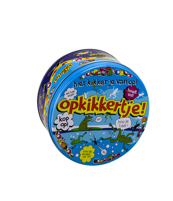 Snoeptrommel Opkikkertje 14cm van Paper Dreams koop je bij Partywinkel