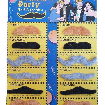 Snorren Meerkleurig 12st van Partychimp koop je bij Partywinkel
