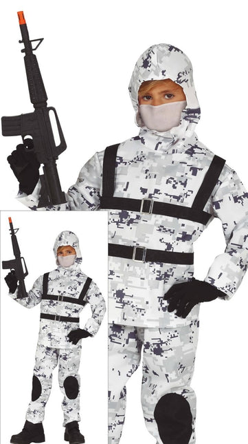 Soldaat Kostuum Kind Wit Grijs van Fiestas Guirca koop je bij Partywinkel