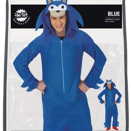 Sonic Onesie Blauw van Fiestas Guirca koop je bij Partywinkel