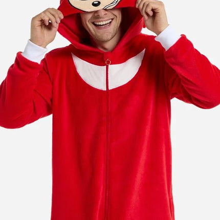 Sonic the Hedgehog Knuckles Onesie Unisex Rood van OppoSuits koop je bij Partywinkel