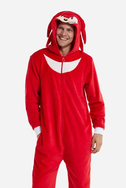 Sonic the Hedgehog Knuckles Onesie Unisex Rood van OppoSuits koop je bij Partywinkel