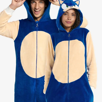 Sonic the Hedgehog Onesie Unisex Blauw van OppoSuits koop je bij Partywinkel