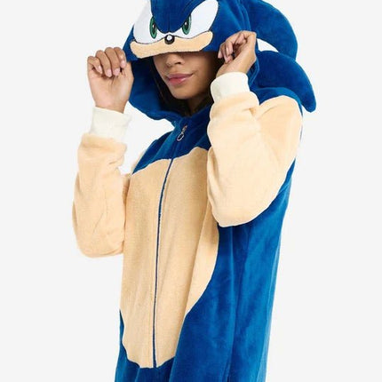 Sonic the Hedgehog Onesie Unisex Blauw van OppoSuits koop je bij Partywinkel