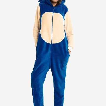 Sonic the Hedgehog Onesie Unisex Blauw van OppoSuits koop je bij Partywinkel