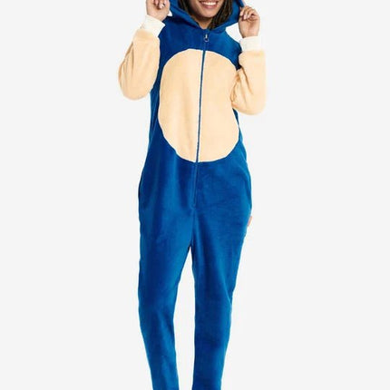 Sonic the Hedgehog Onesie Unisex Blauw van OppoSuits koop je bij Partywinkel