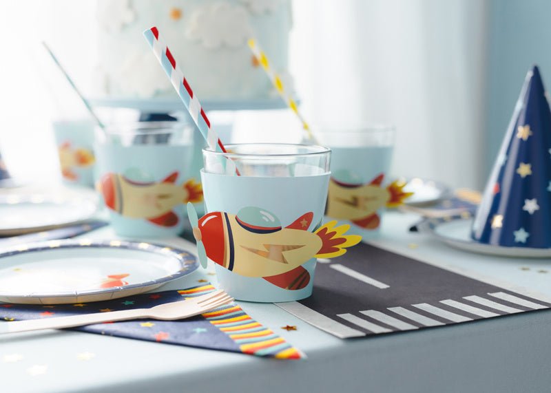 Space Bekerhulzen 23cm 6st van Partydeco koop je bij Partywinkel