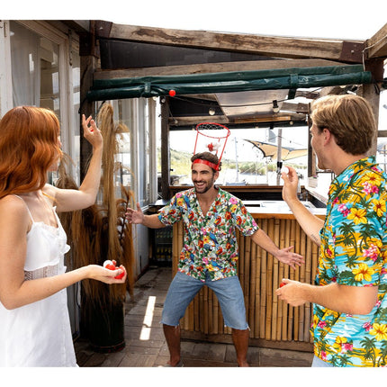 Basketbal Spel Rood Wit Hoofdband 21 delig van Boland koop je bij Partywinkel