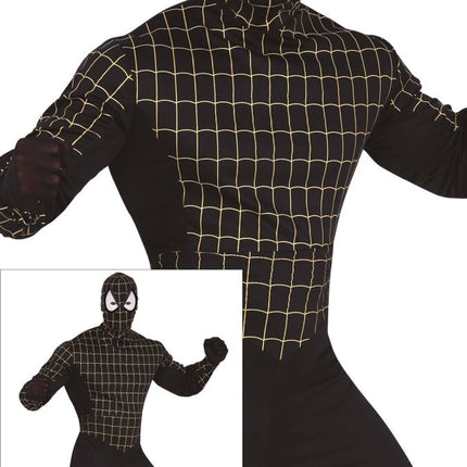 Spiderman Kostuum Heren Zwart van Fiestas Guirca koop je bij Partywinkel