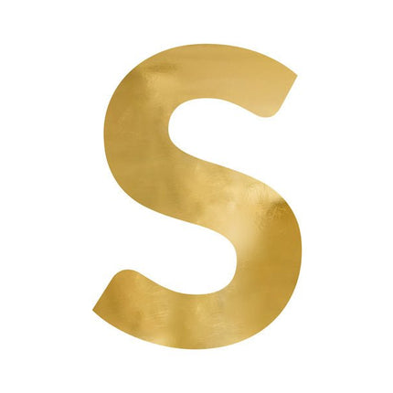 Spiegelletter S Goud 61cm van Partydeco koop je bij Partywinkel