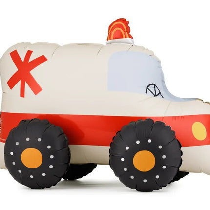 Staande folieballon Ambulance, 68x48 cm, mix van Partydeco koop je bij Partywinkel