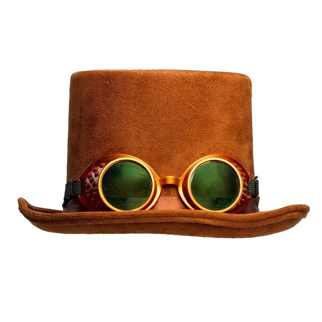 Steampunk Hoed Bruin van Boland koop je bij Partywinkel
