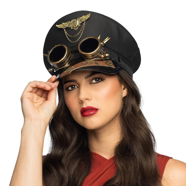 Steampunk Pilotenhoed van Boland koop je bij Partywinkel