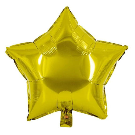 Ster Helium Ballon Goud Effen Leeg 45cm van VDV Benefit koop je bij Partywinkel