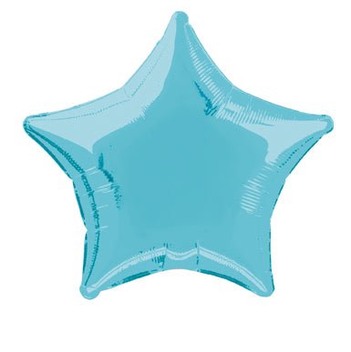 Ster Helium Ballon Lichtblauw Leeg 50cm van Unique koop je bij Partywinkel