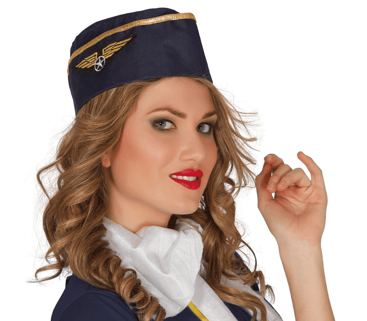 Stewardess Hoed van Fiestas Guirca koop je bij Partywinkel