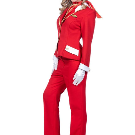 Stewardess Pak Dames Rood van Wilbers & Wilbers koop je bij Partywinkel
