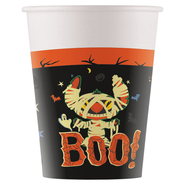 Stitch Bekers Halloween 200ml 8st van Procos koop je bij Partywinkel