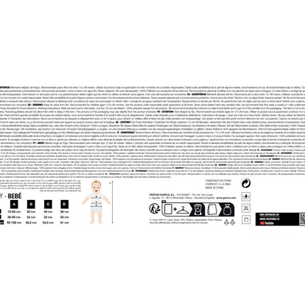 Stitch Kostuum Blauw Baby Onesie van Fiestas Guirca koop je bij Partywinkel