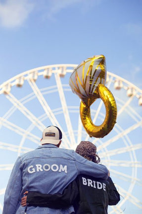 Strijk Embleem Bride 24cm van Partydeco koop je bij Partywinkel