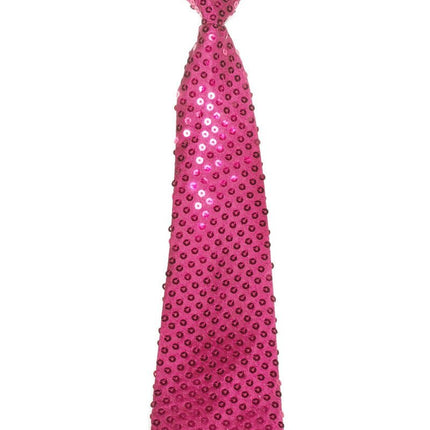 Roze Stropdas Pailletten van Wilbers & Wilbers koop je bij Partywinkel