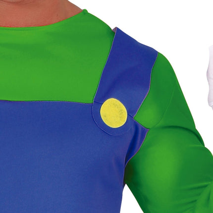 Super Mario Kostuum Heren Luigi van Fiestas Guirca koop je bij Partywinkel