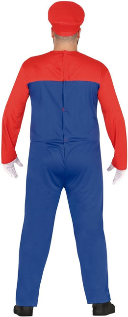 Super Mario Kostuum Rood Blauw Heren van Fiestas Guirca koop je bij Partywinkel