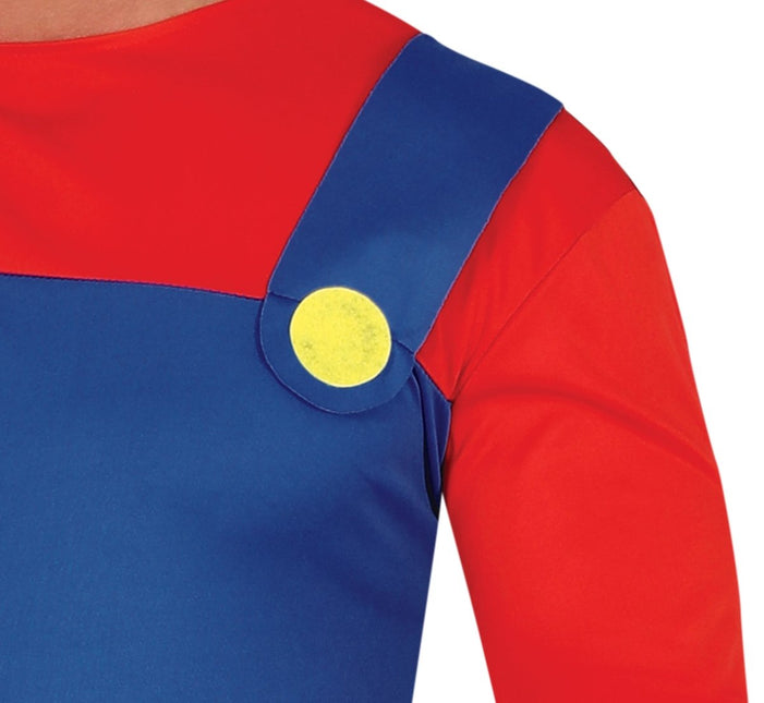 Super Mario Kostuum Rood Blauw Heren van Fiestas Guirca koop je bij Partywinkel