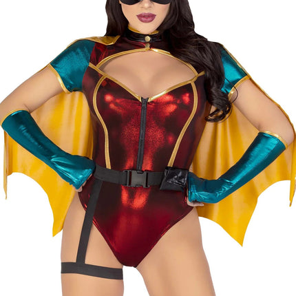 Super Woman Pak Dames Bodysuit Leg Avenue van Leg Avenue koop je bij Partywinkel