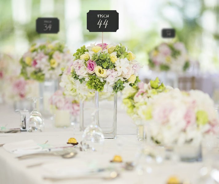 Taartoppers Schrijfbaar Zwart 11cm 4st van Partydeco koop je bij Partywinkel