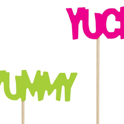 Taarttoppers Monster 21,5cm 6st van Partydeco koop je bij Partywinkel