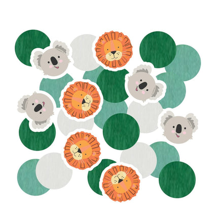Tafelconfetti Jungle Dieren 14g van Riethmueller koop je bij Partywinkel