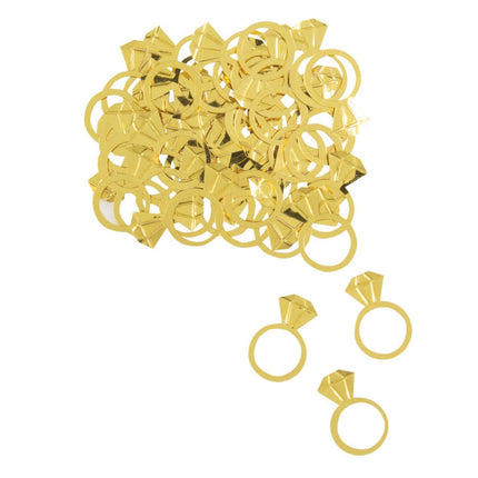 Tafelconfetti Ringen Goud 14gr van Unique koop je bij Partywinkel