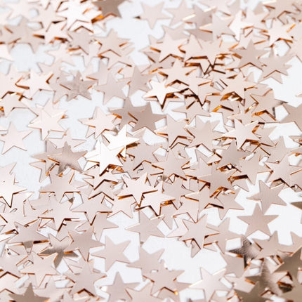 Tafelconfetti Ster Rose Goud van WeFiesta koop je bij Partywinkel