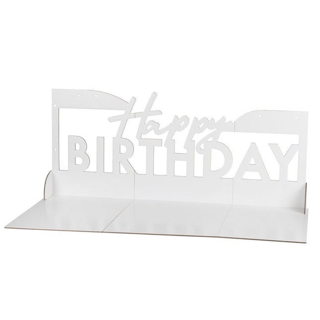 Tafeldecoratie Serveerplank Happy Birthday van Ginger Ray koop je bij Partywinkel