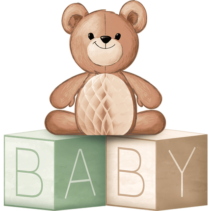 Tafeldecoratie Teddy Beer Baby 30,5cm van Creative Converting koop je bij Partywinkel