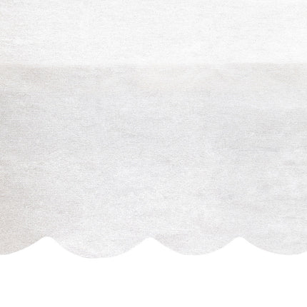 Tafelkleed Gevormd Wit 2,74m van Unique koop je bij Partywinkel