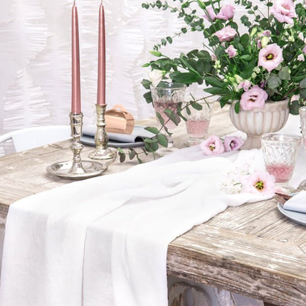 Tafelloper Creme 5m van Partydeco koop je bij Partywinkel