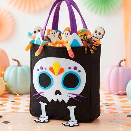 TAS TRICK OR TREAT SKELET KAT van Widmann koop je bij Partywinkel