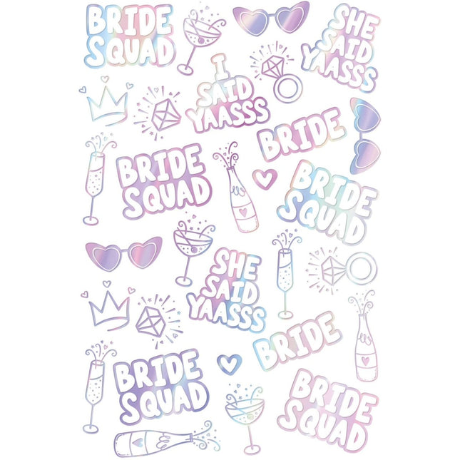 Tattoos - She Said Yaasss - 30 stuks van Folat koop je bij Partywinkel